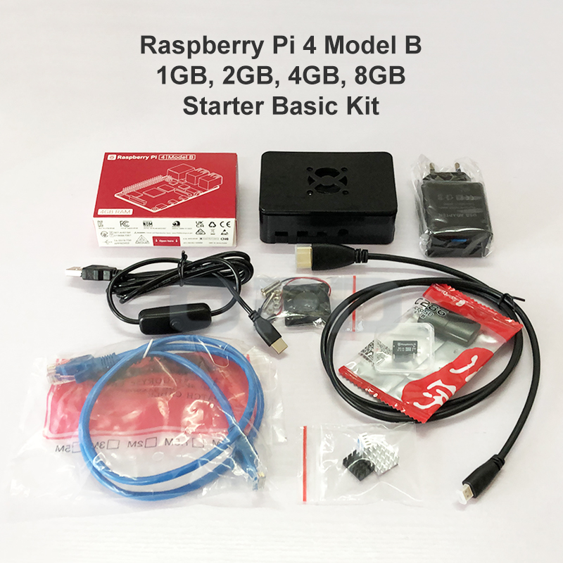 Raspberry Pi 4 Model B 1GB/2GB - đánh giá và giá Raspberry Pi 4 8Gb Ram Kit